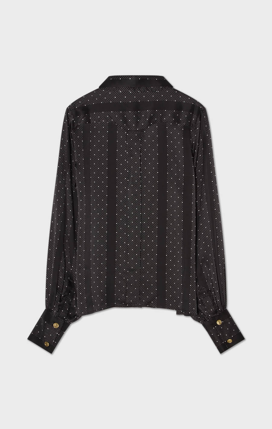 Anita Silk Blouse Black/Ecru