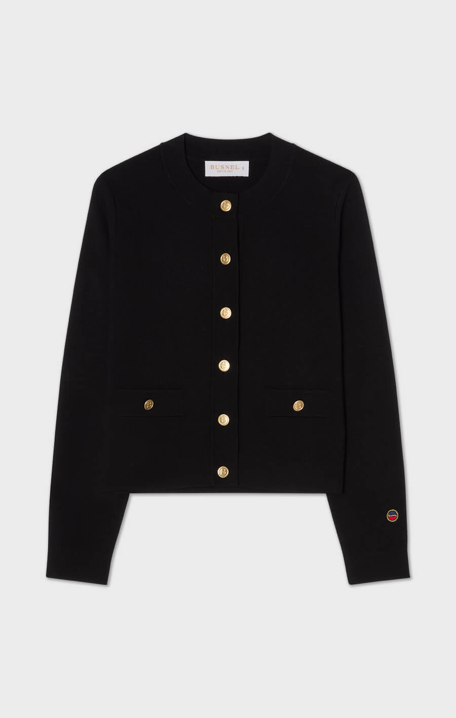 Aria Merino Wool Cardigan Black