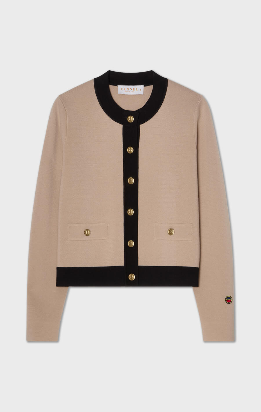 Aria Cardigan Fudge/Black