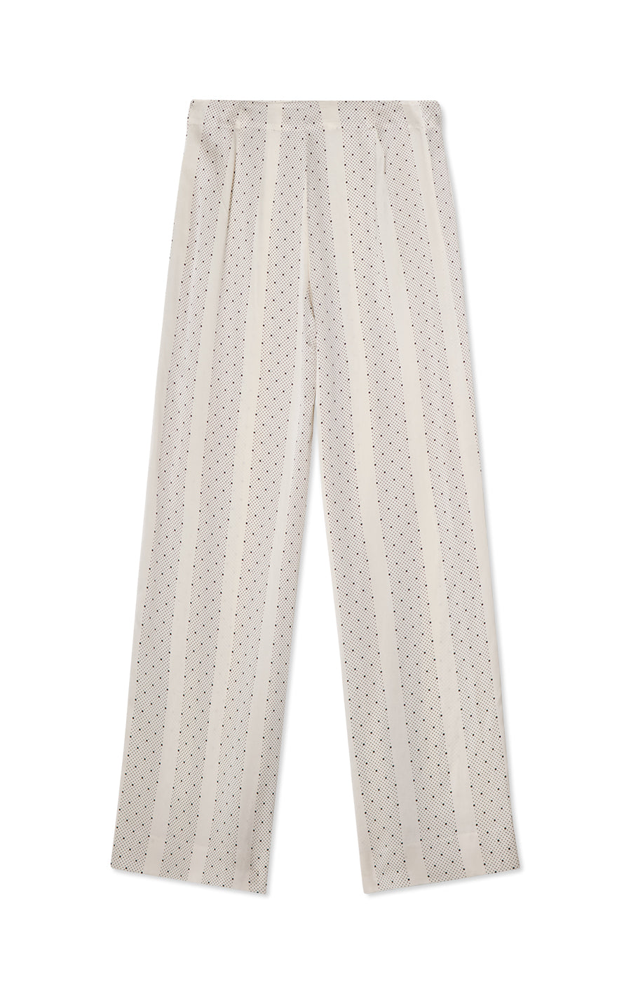 Andy Printed Trouser Ecru/Black