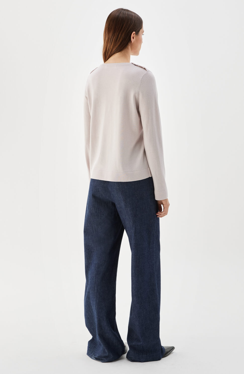 Annika Merino Wool Top Light Rose