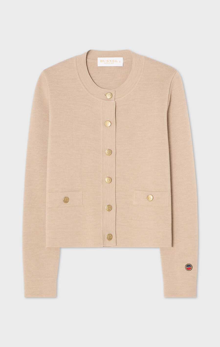 Aria Merino Wool Cardigan Oat