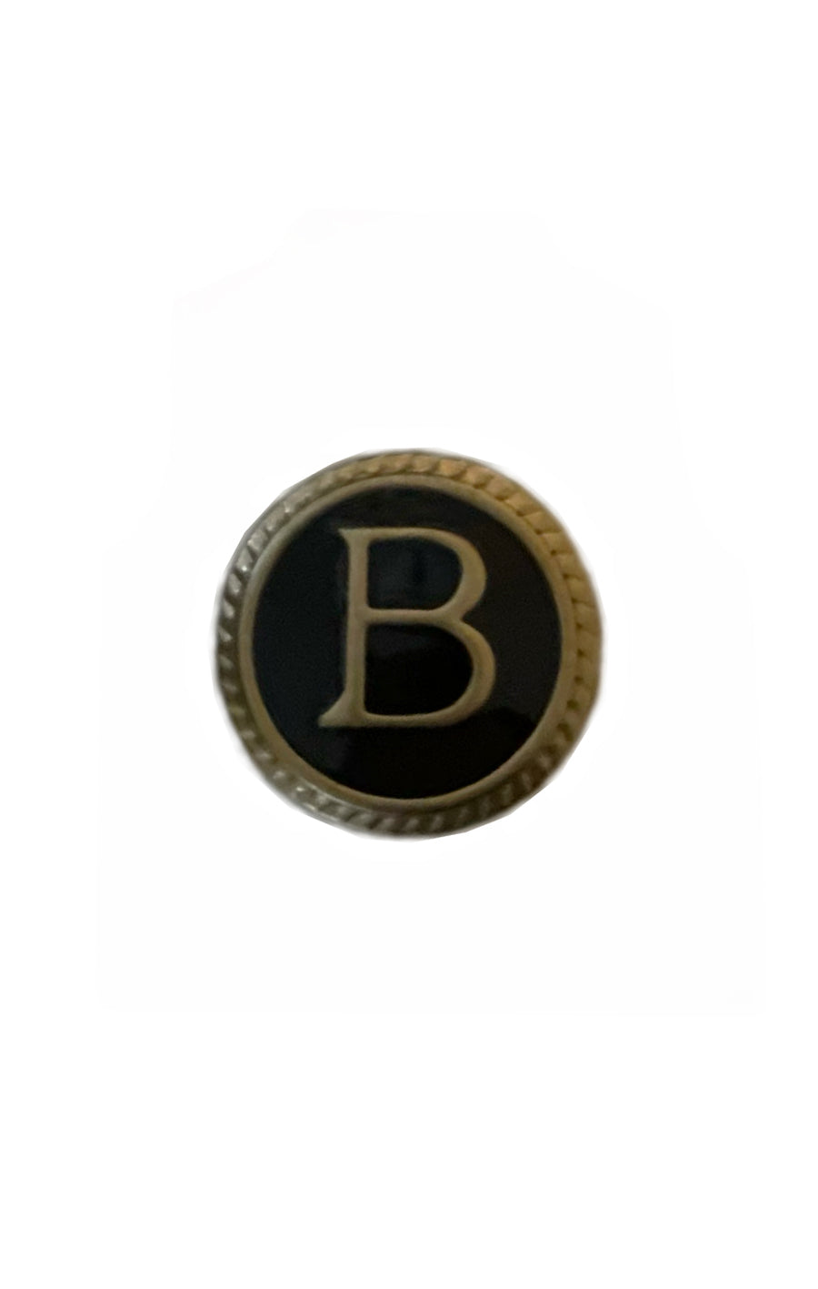Busnel Enamel Black Gold B-button 18mm