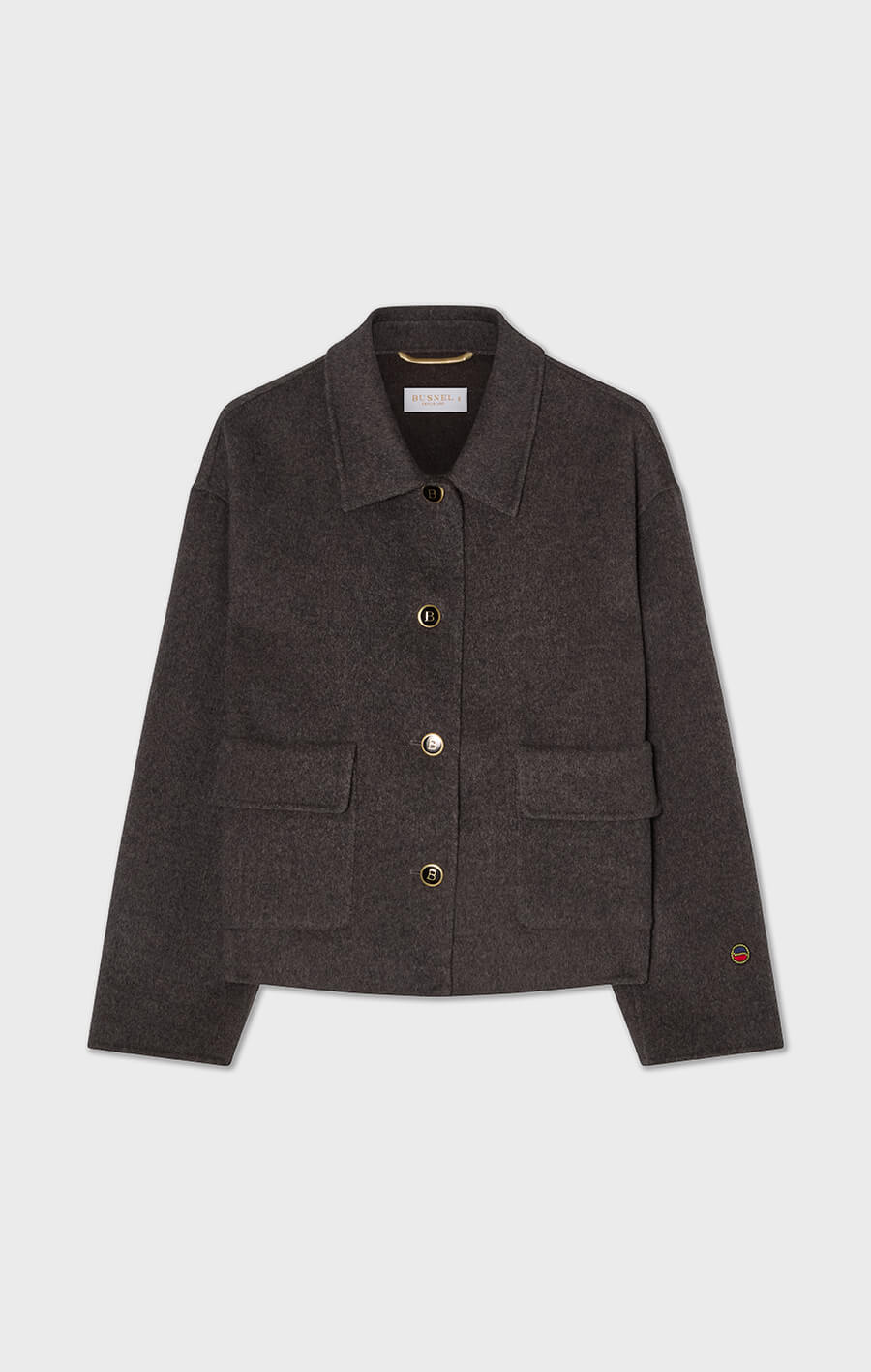 Becky Double Face Jacket Antracite