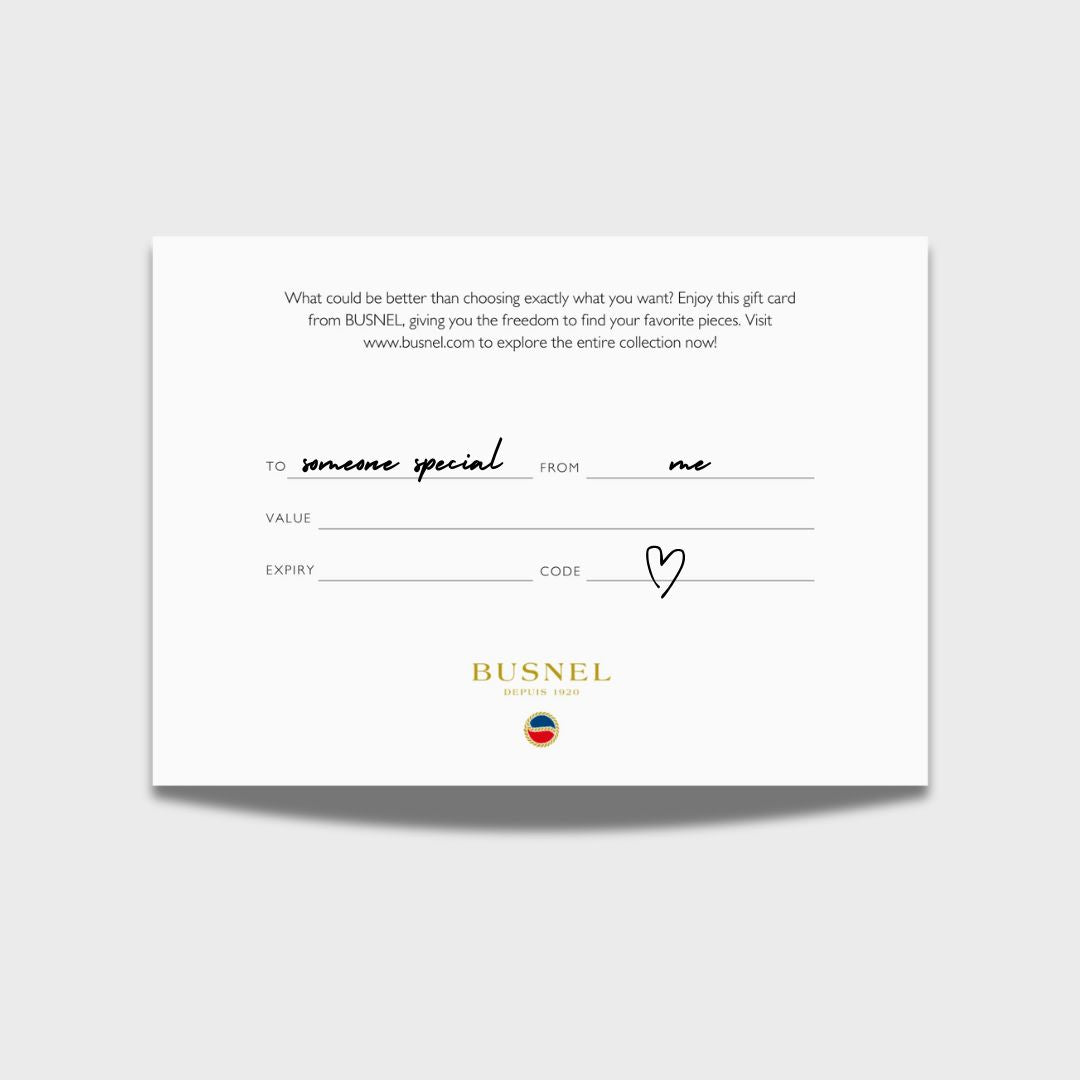 Busnel Gift Card