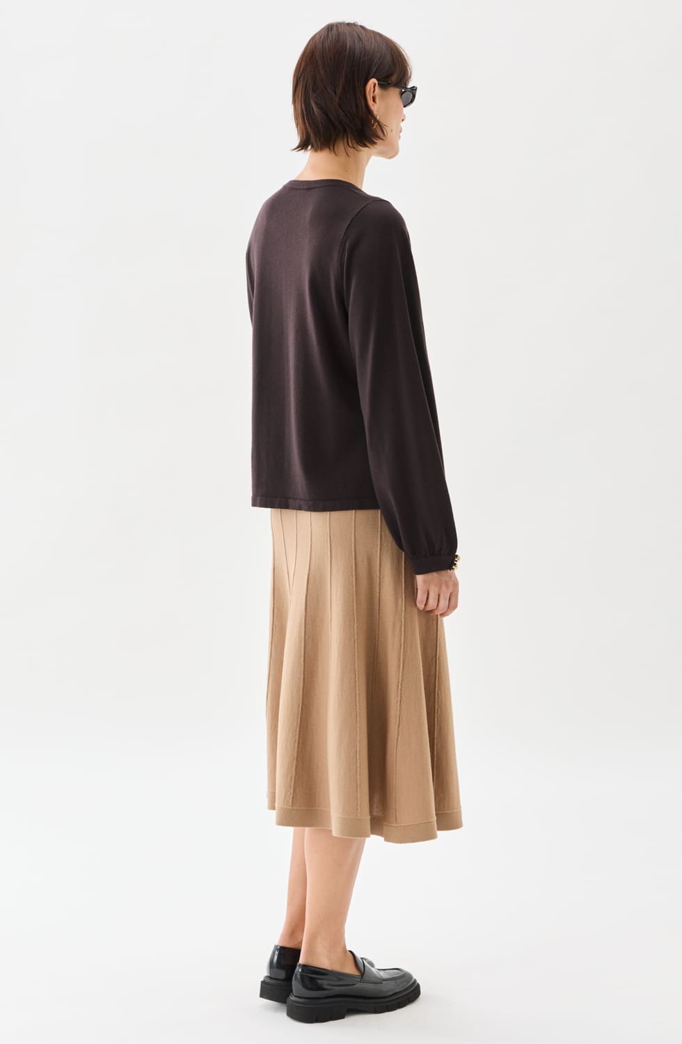 Esme Cuff Top Brown