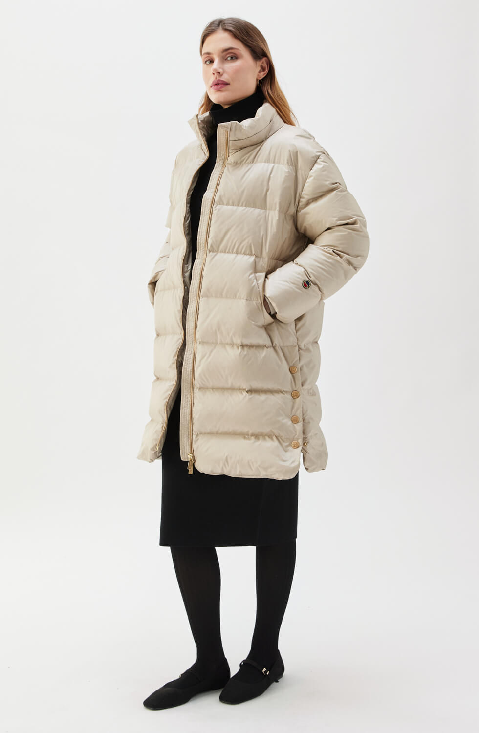 Farida Down Coat Light Beige