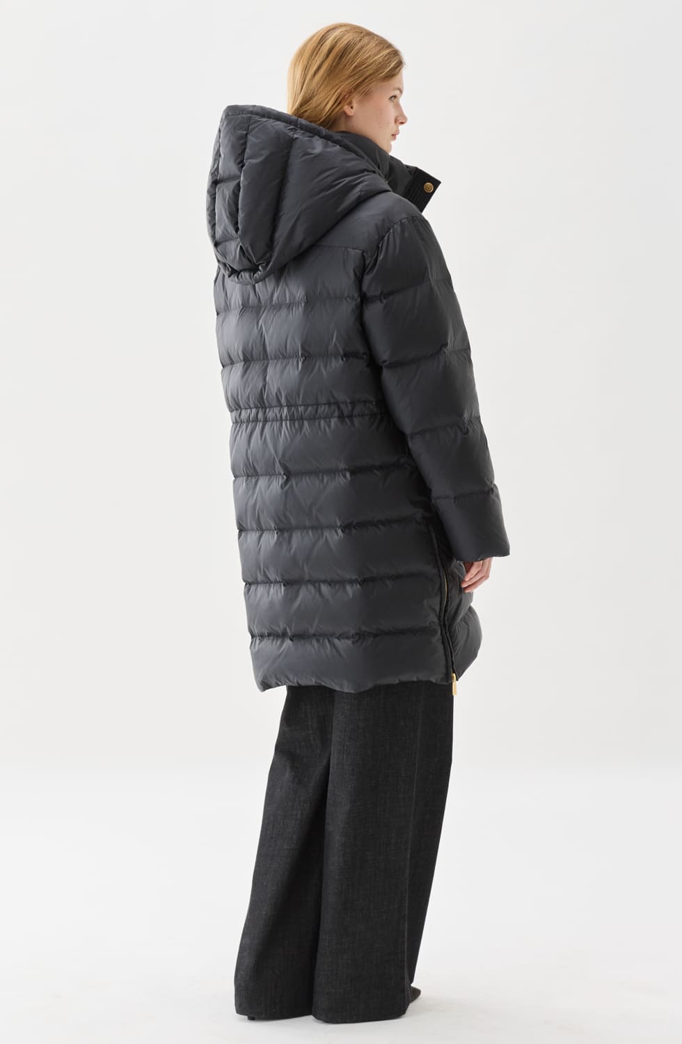 Flisa Down Coat Black