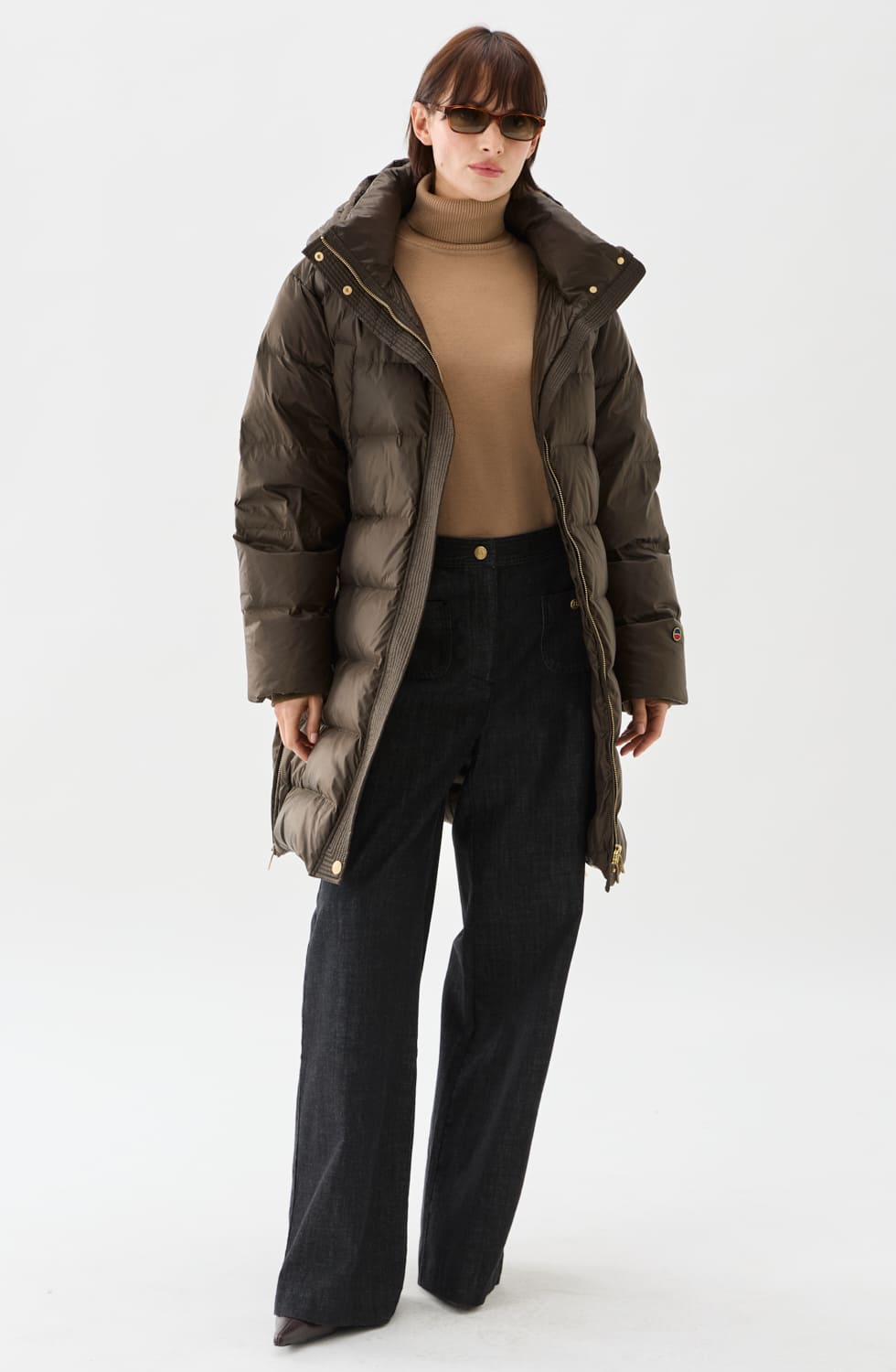 Flisa Down Coat Brown