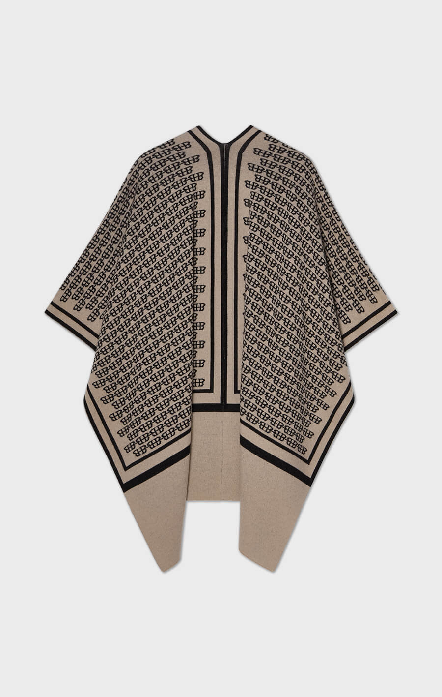 Garnette Poncho Fudge/Black