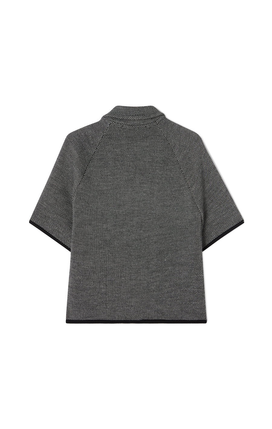 Gertrude Jacquard Cape Black/Ecru