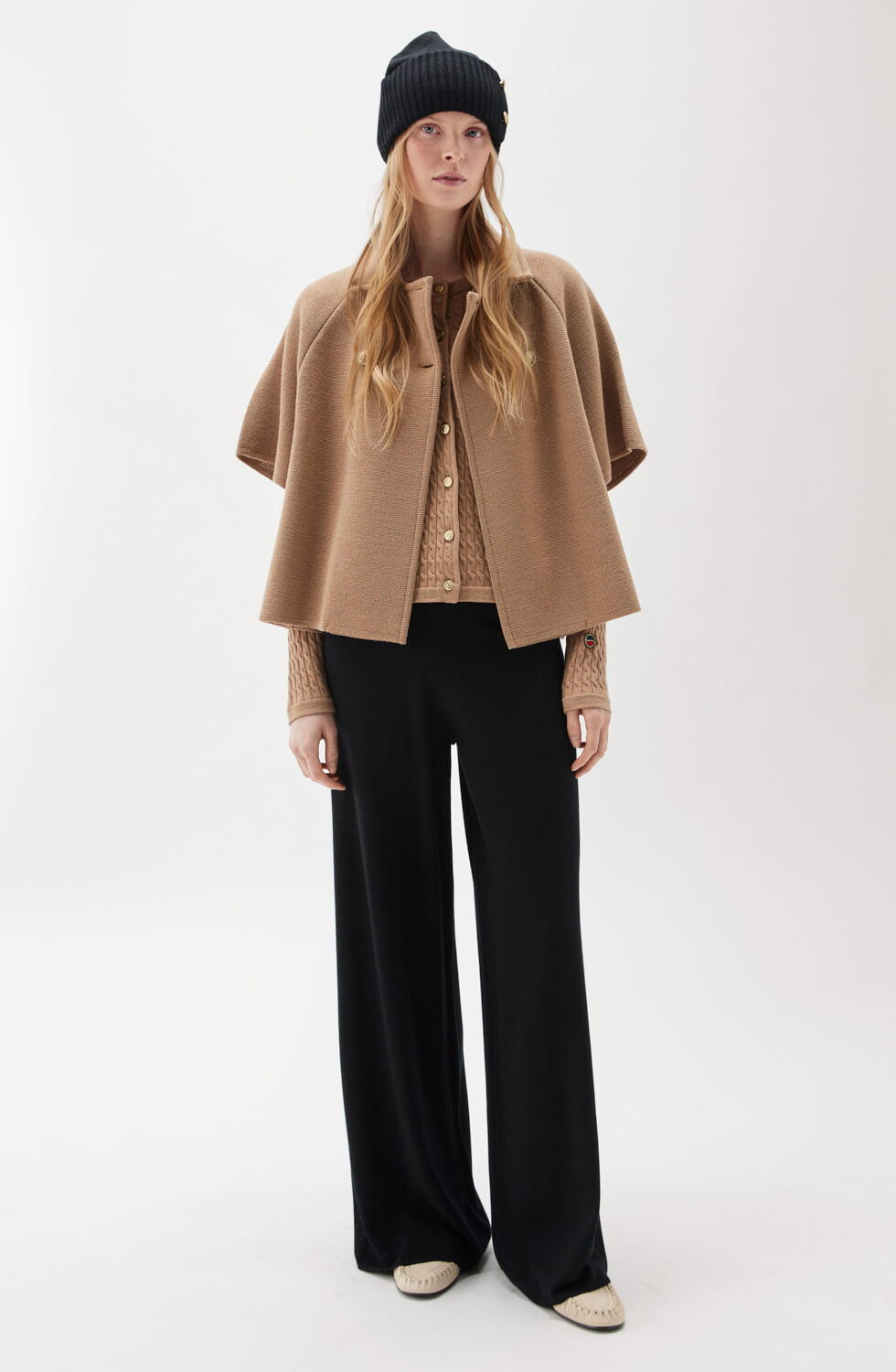 Gertrude Short Wool Cape Salty Caramel Busnel gertrude-short-wool-cape-salty-caramel-busnel