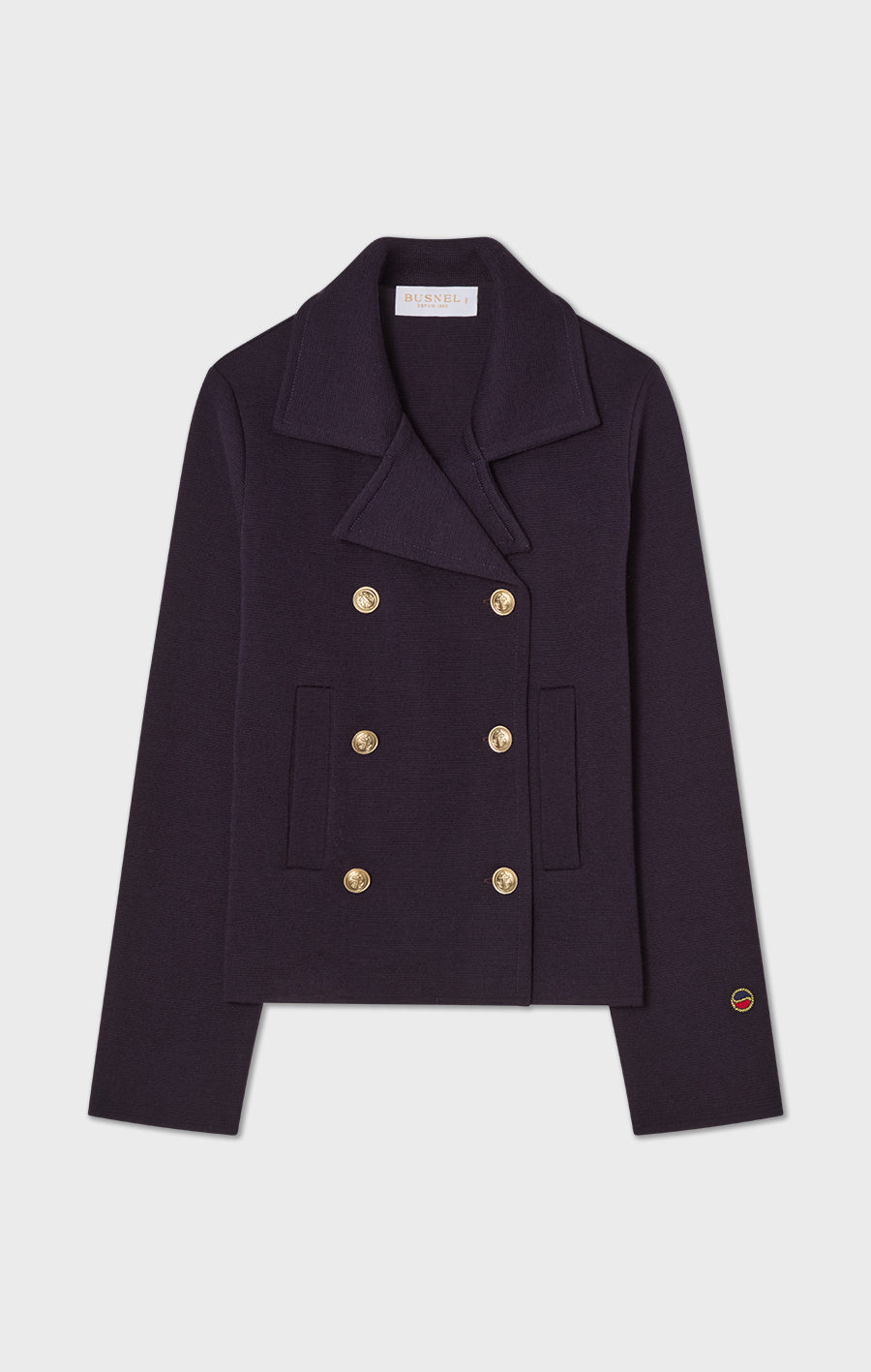 Indra Knitted Wool Jacket Prune