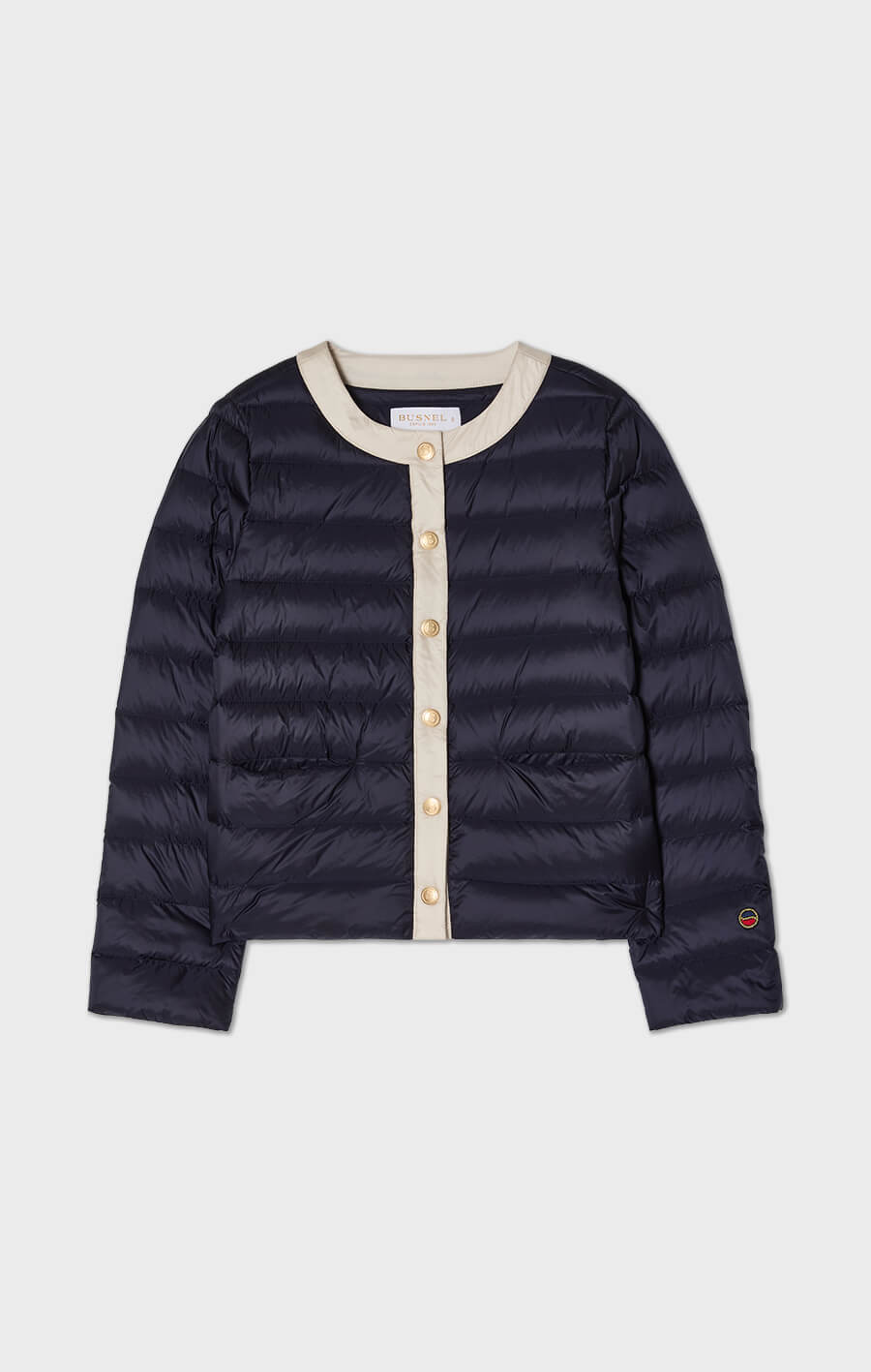 Indiana Down Jacket Contrast Marine/Silver Birch