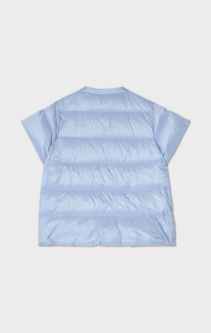 Indie Short Sleeved Down Vest Ice Blue