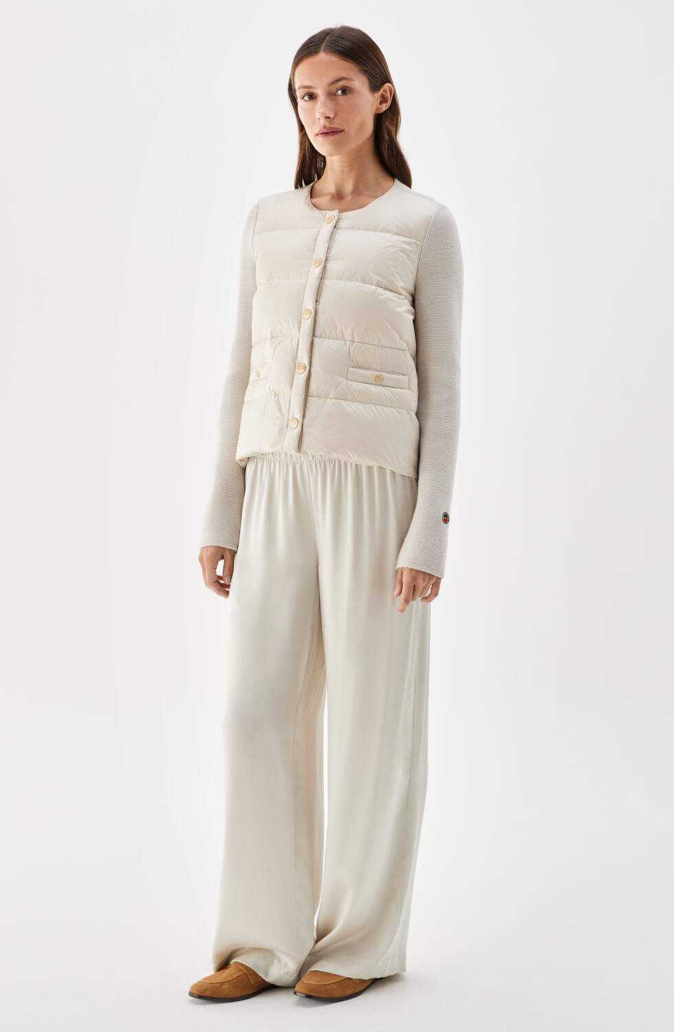 Iva lätt dunjacka ljusgrå