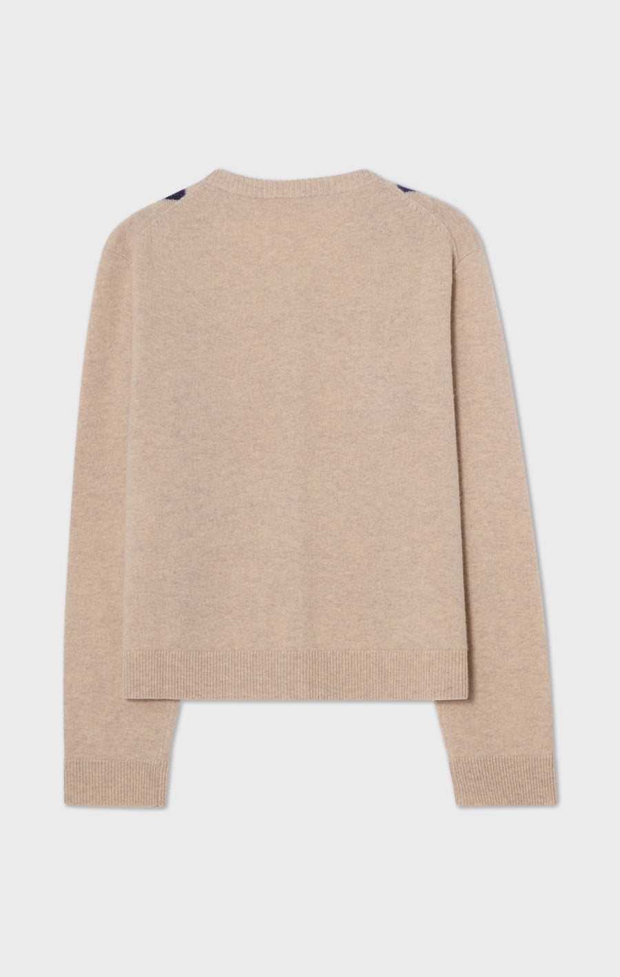 Julia rutiga kofta beige/lila