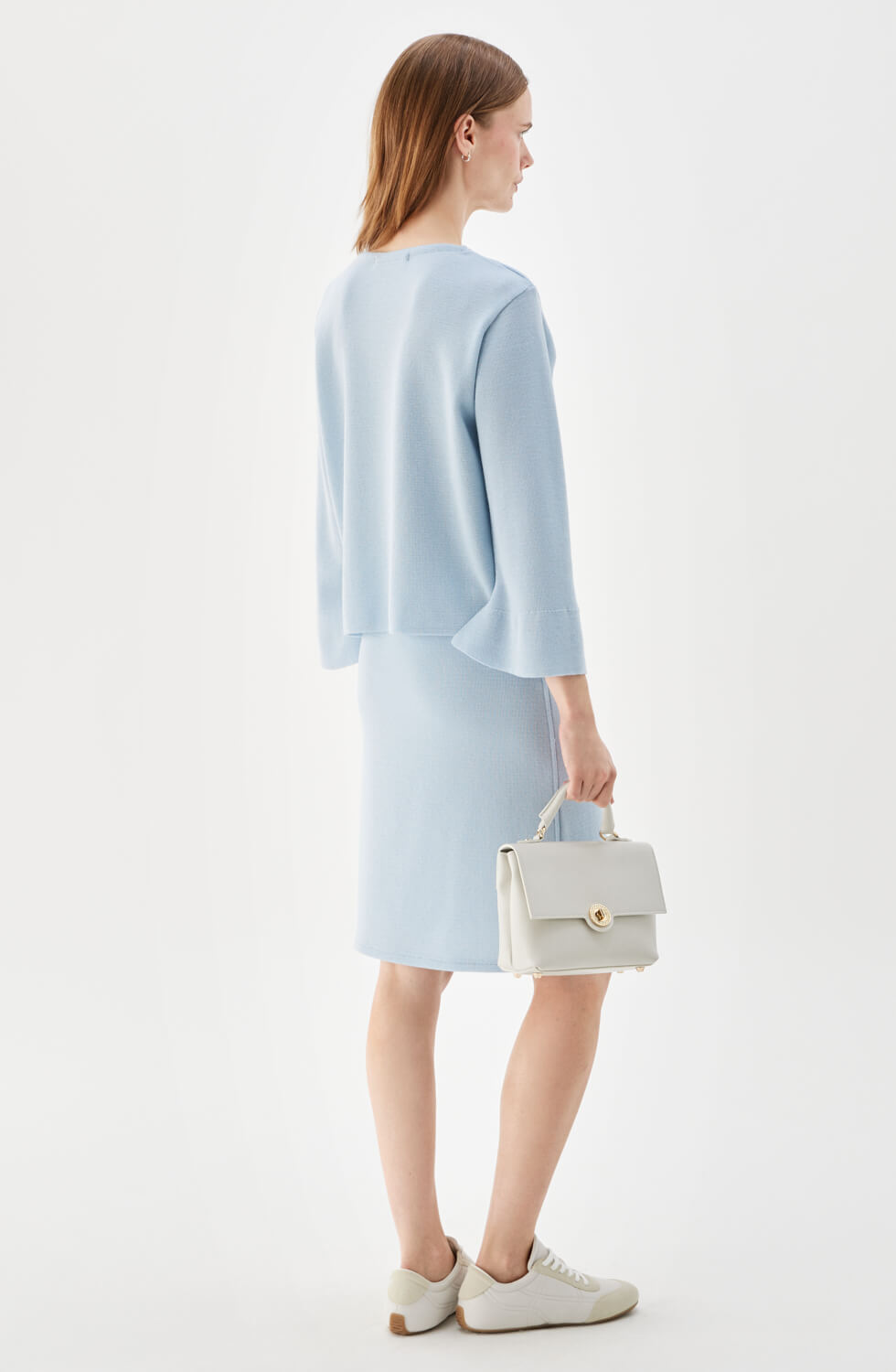 Lisa Short Wool Jacket Ice Blue