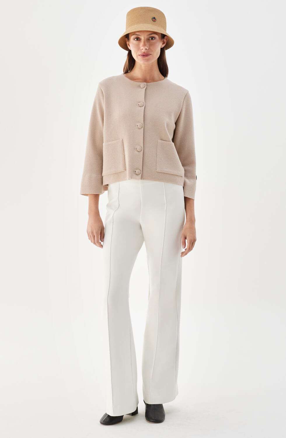 Lisa Short Wool Jacket Fudge