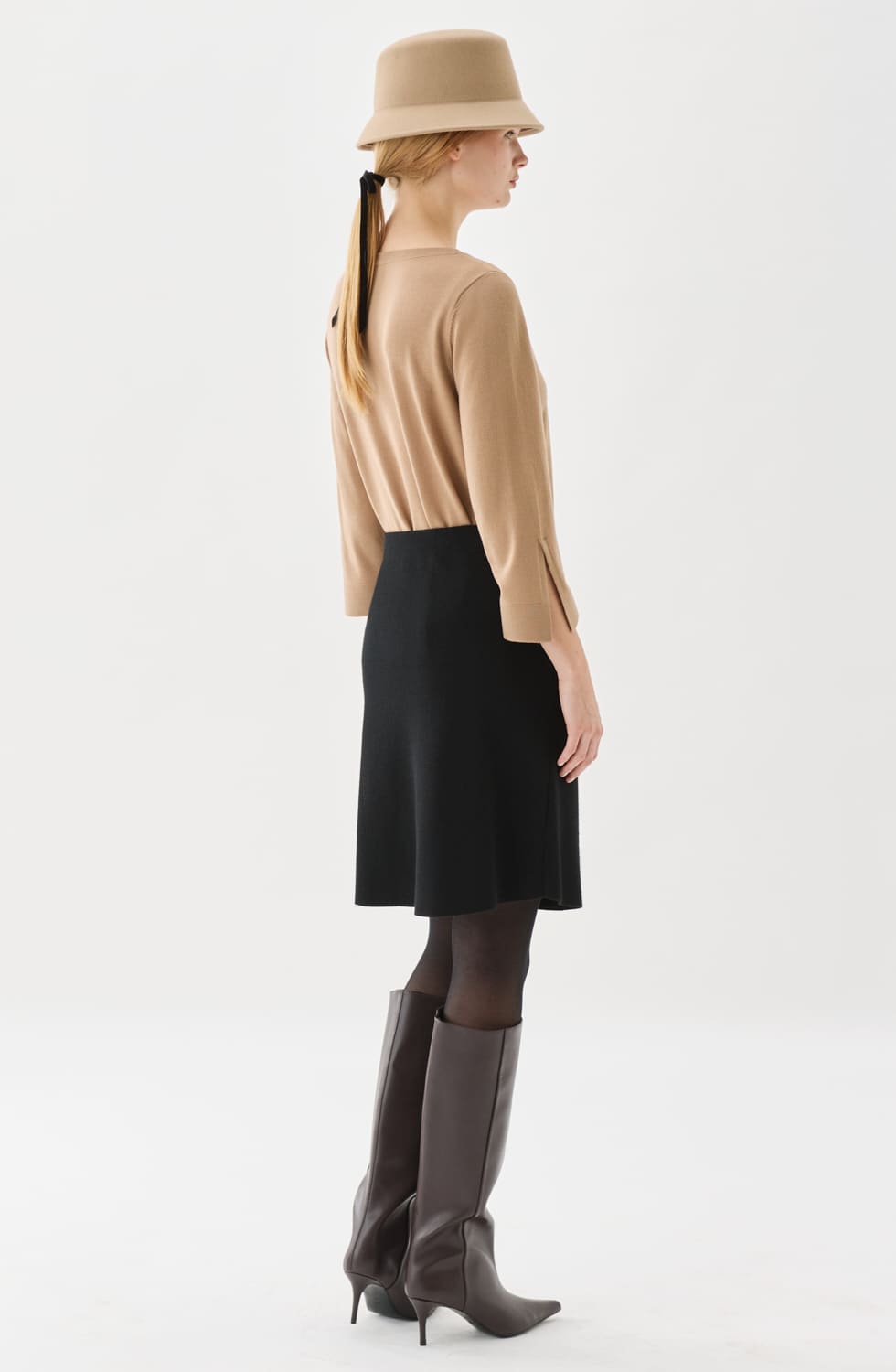 Lucky flare Skirt Black