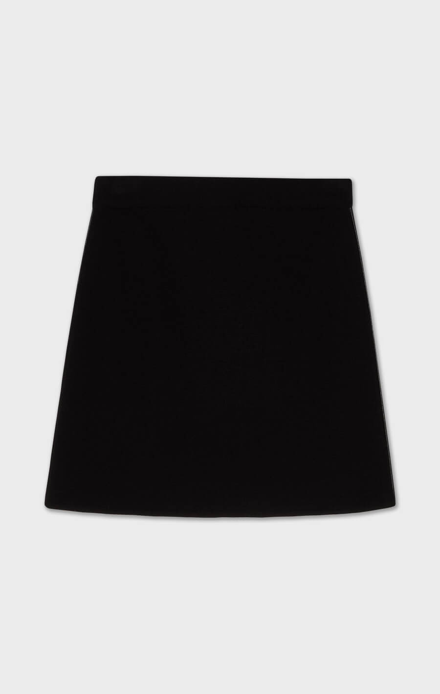 Minette Piped Skirt Black