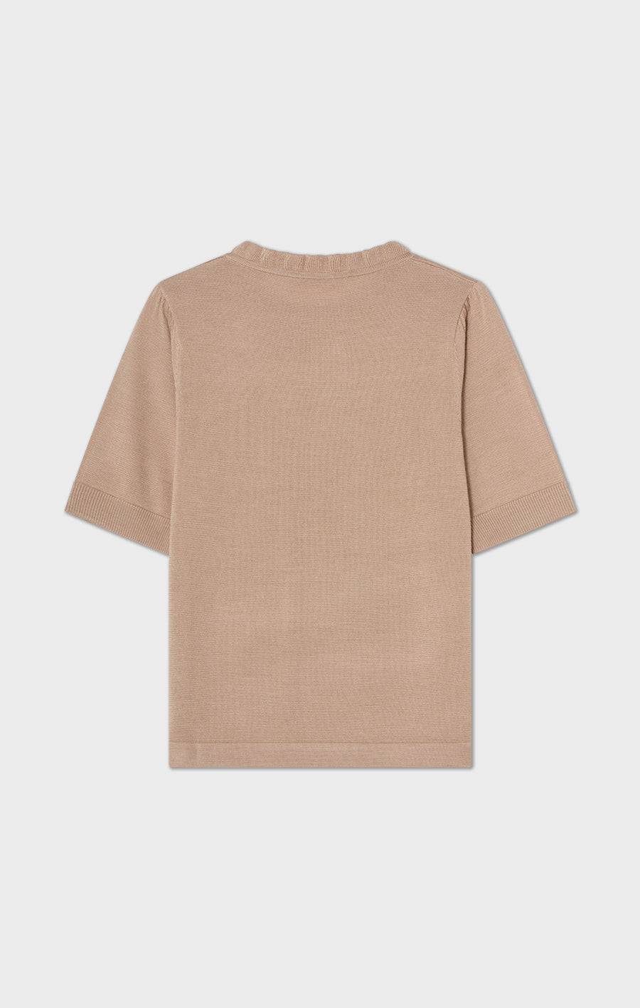 Minna Short Sleeve Wool Top Oat