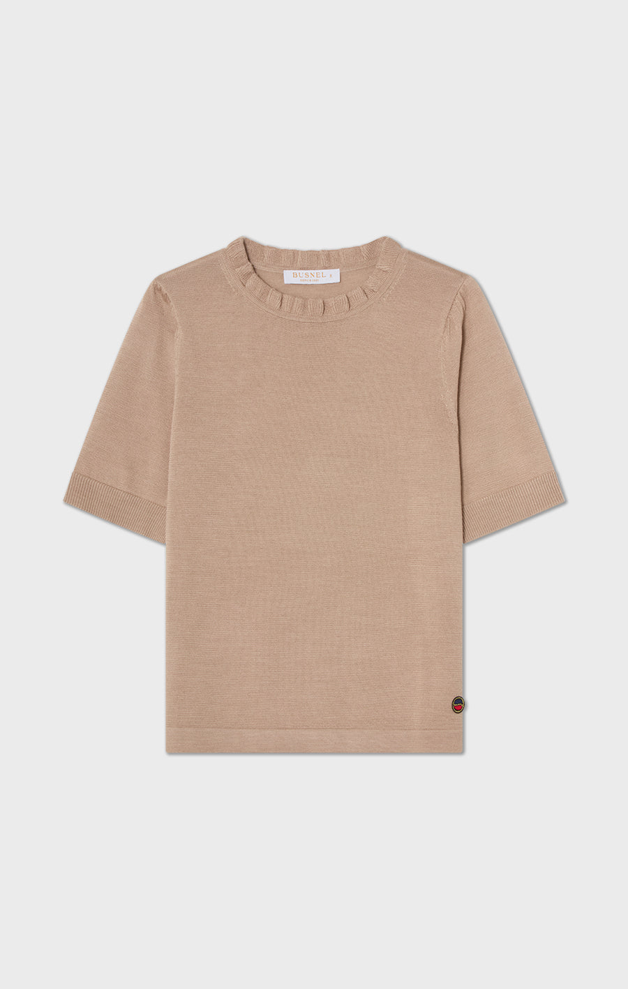 Minna Short Sleeve Wool Top Oat