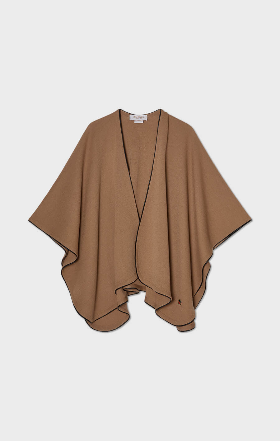 Mio Piped Poncho Salty Caramel/Black