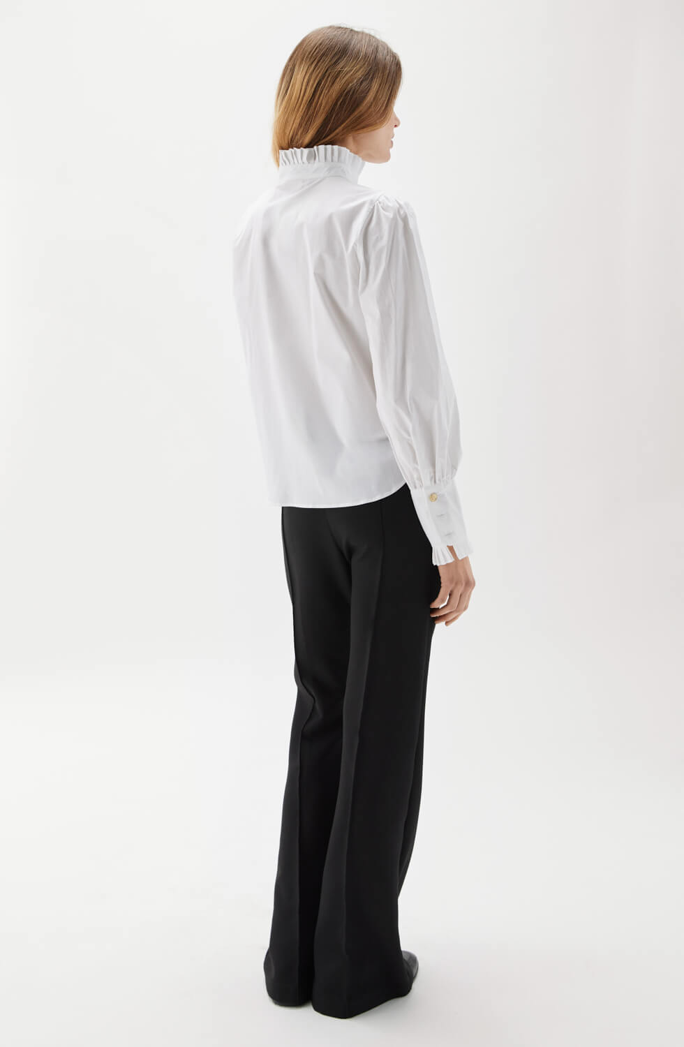 Maira Plissé Blouse White
