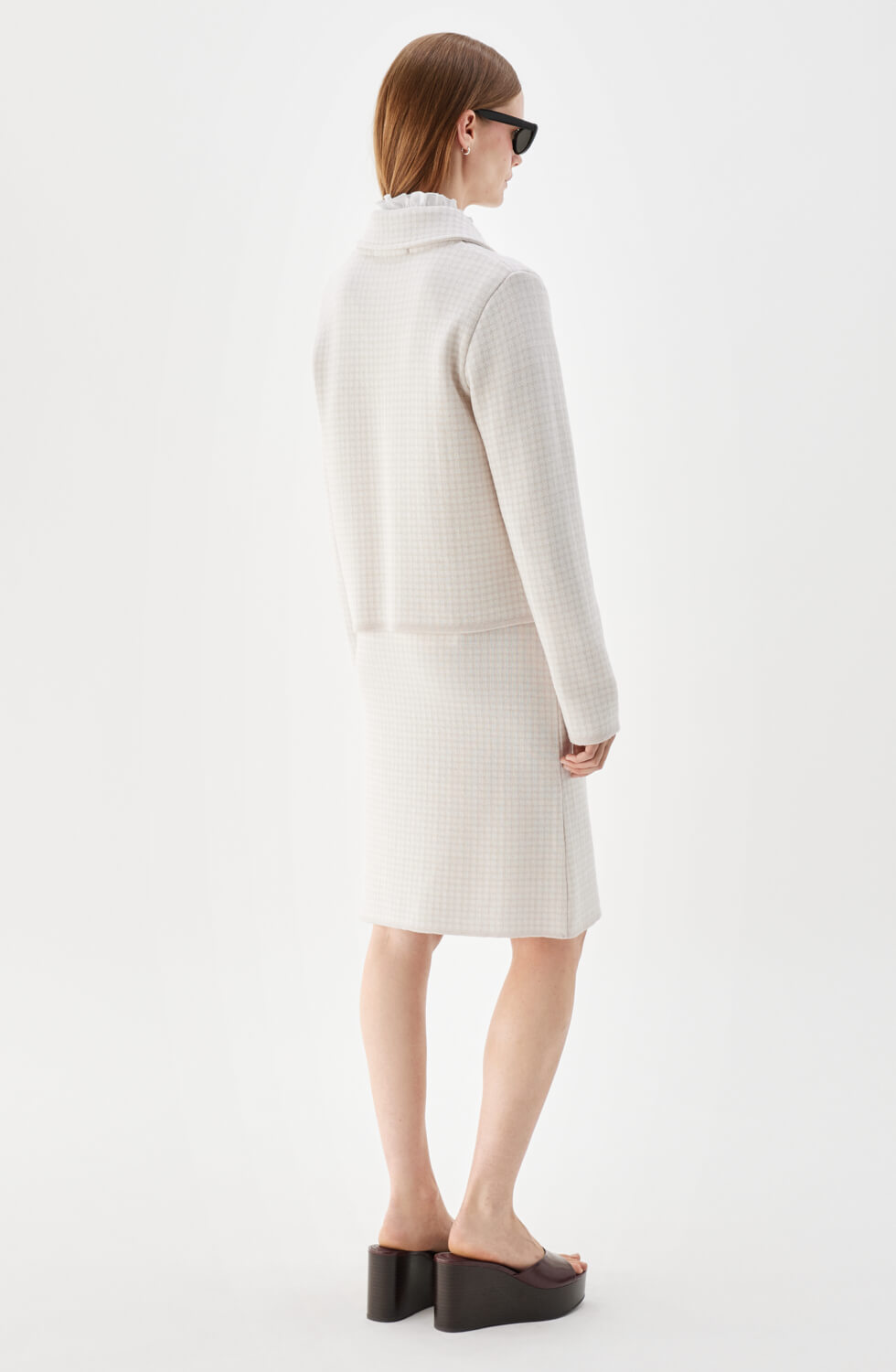 Maxinelle Knitted Jacket Pepita Light Rose