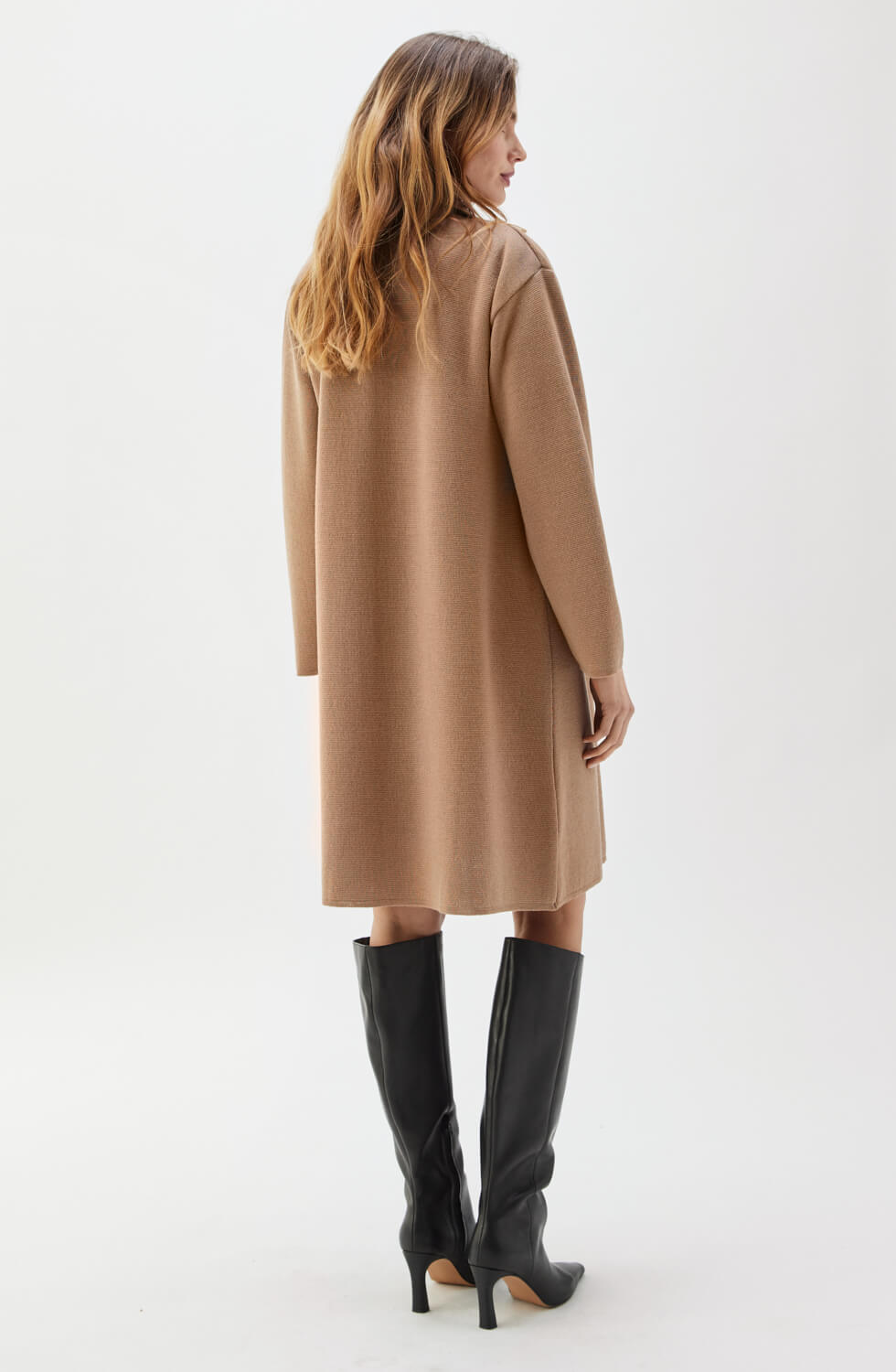 Mikaela Piped Coat Salty Caramel/Black