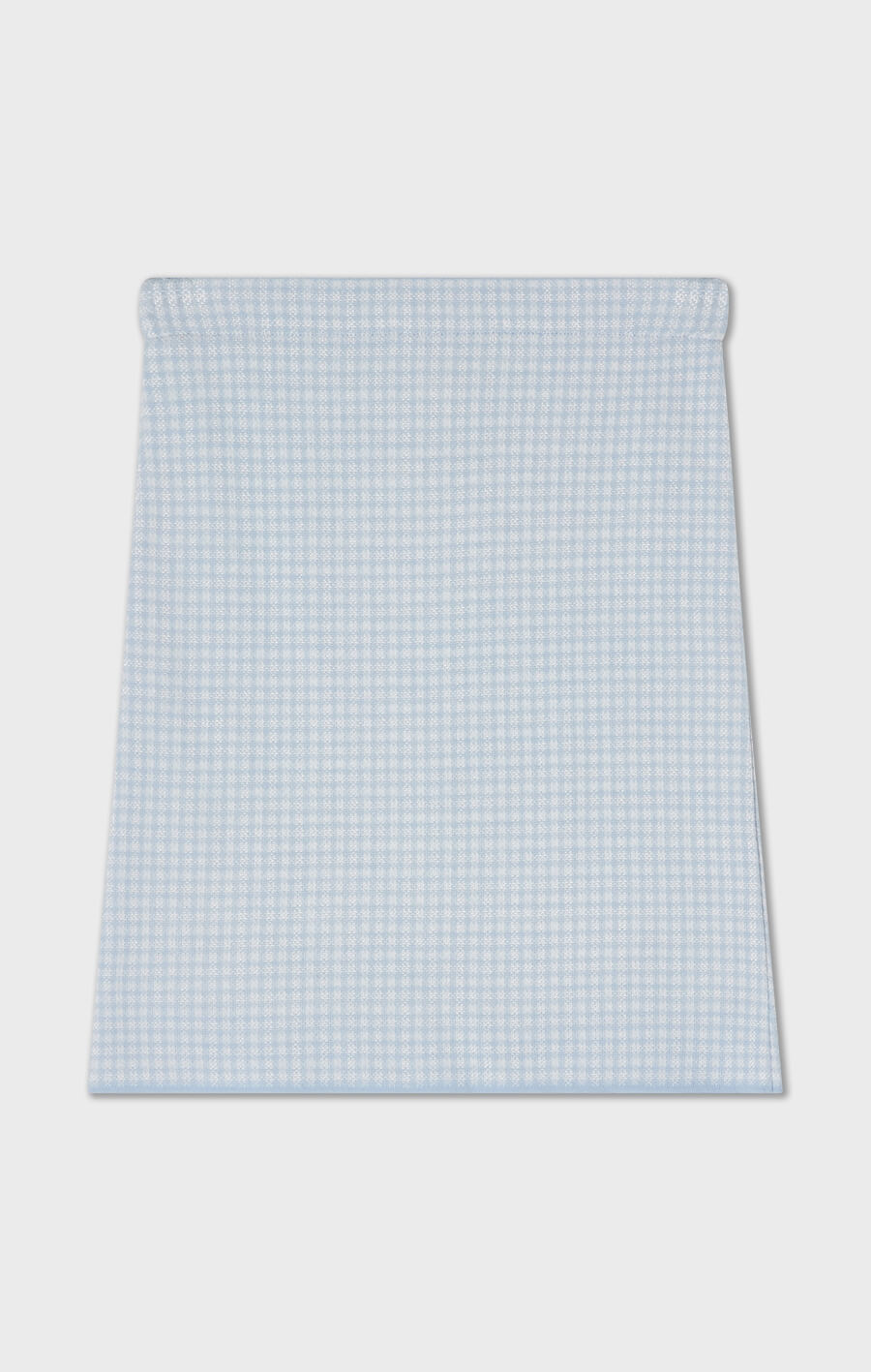 Minelle rutig minikjol ljusblå