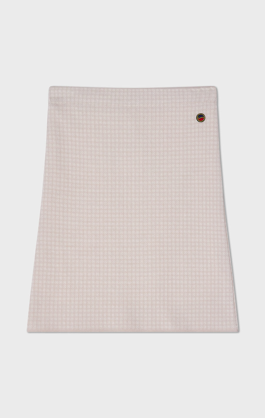 Minelle rutig minikjol ljusrosa