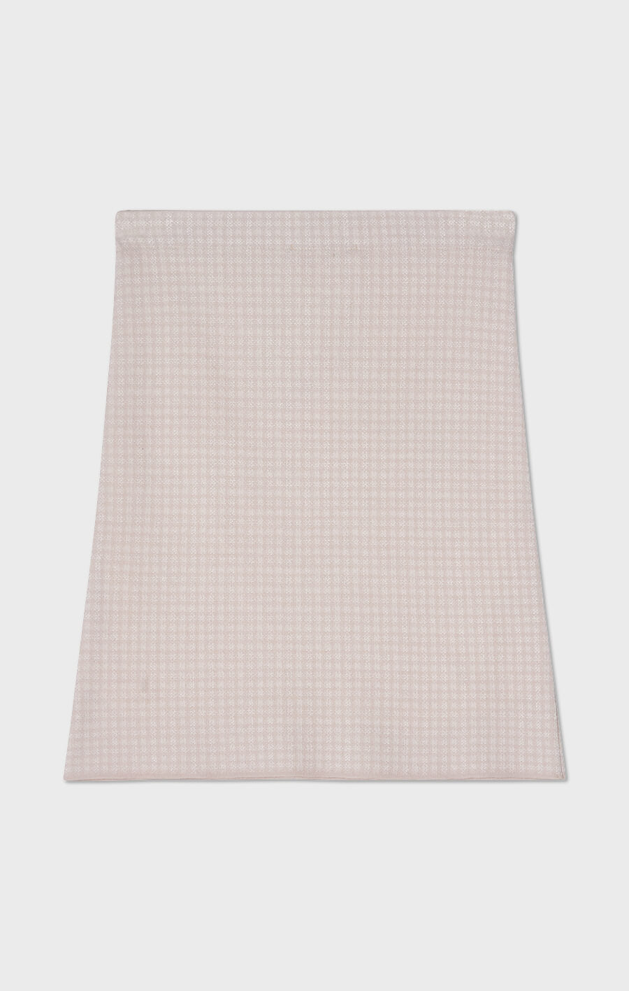 Minelle rutig minikjol ljusrosa