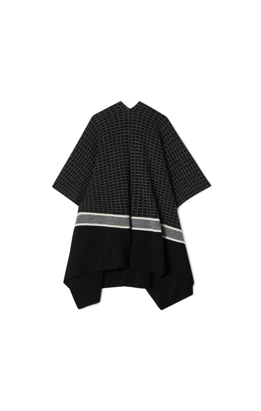 Mio Checked Poncho