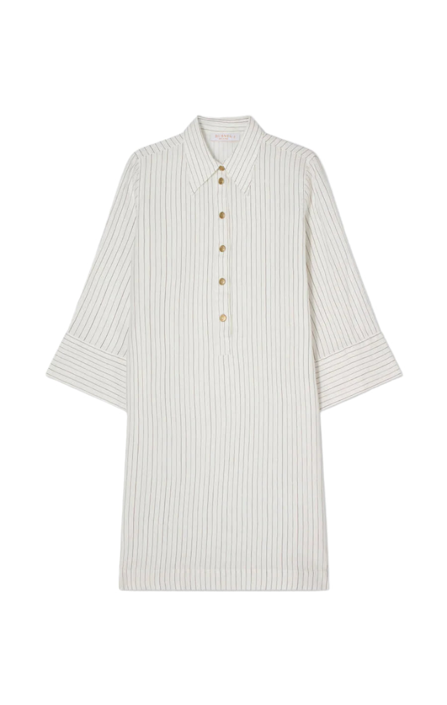 Ninette Striped Dress Ecru/Black