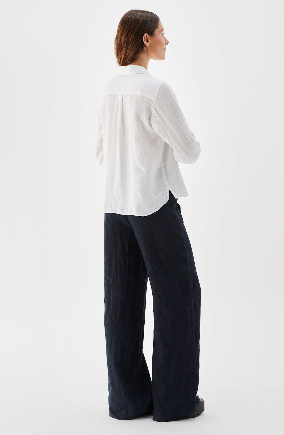 Nenne Linen Shirt White