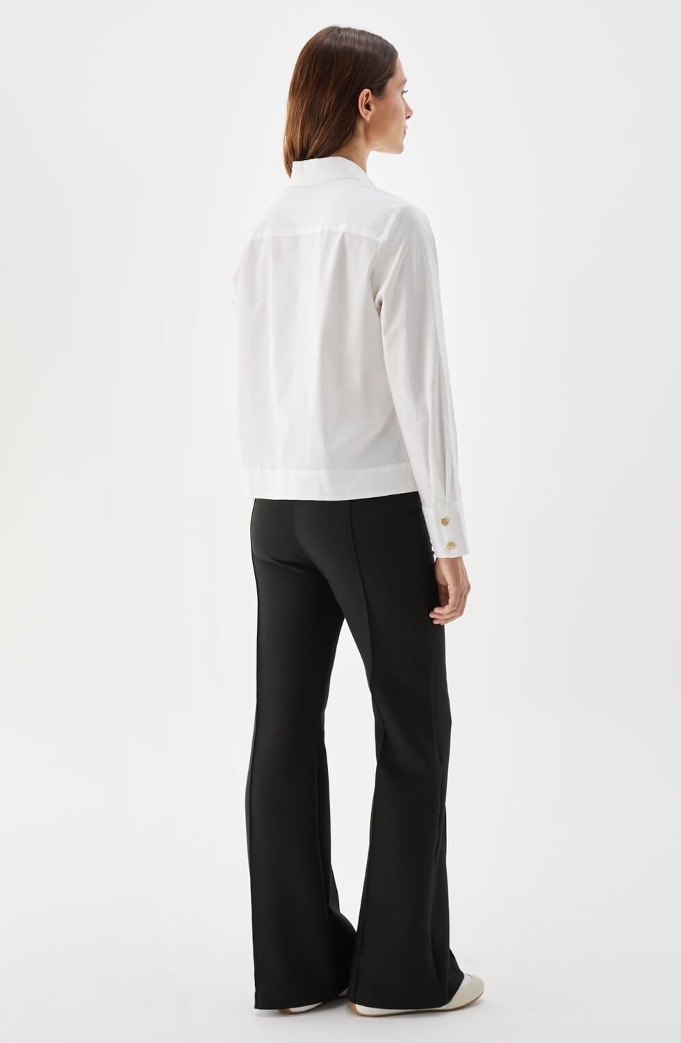 Noomi Short Poplin Shirt White