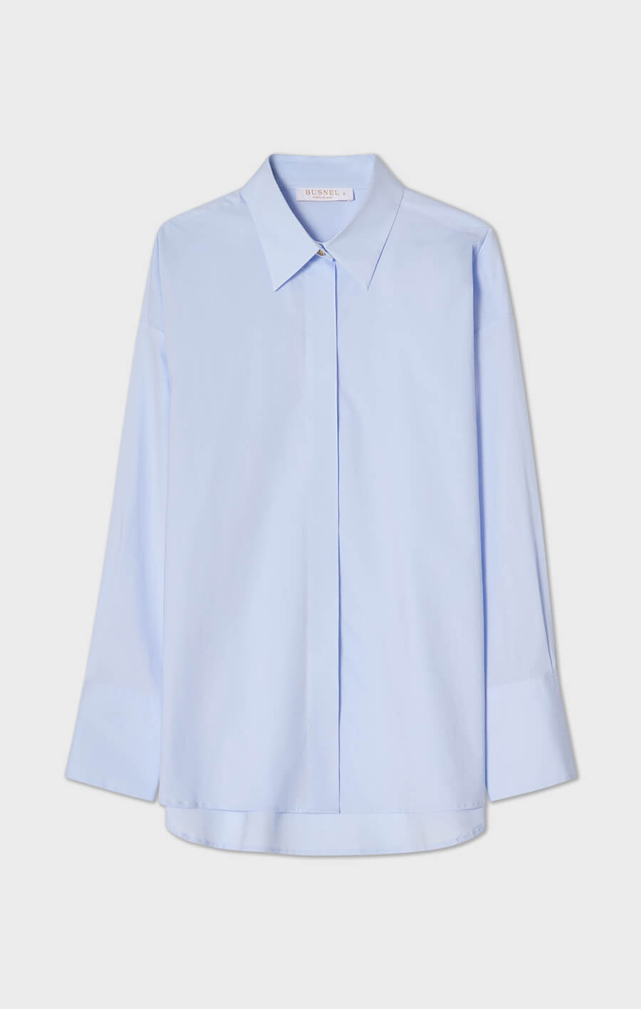 Nora Oversized Poplin Shirt Ice Blue