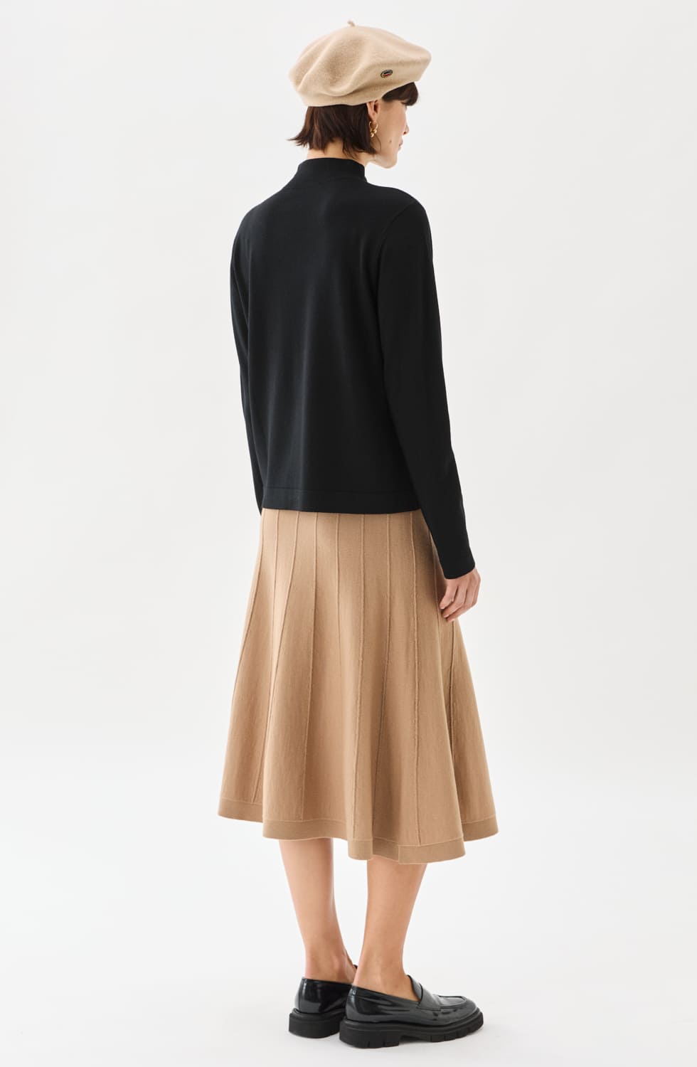Odette Turtleneck Top Black