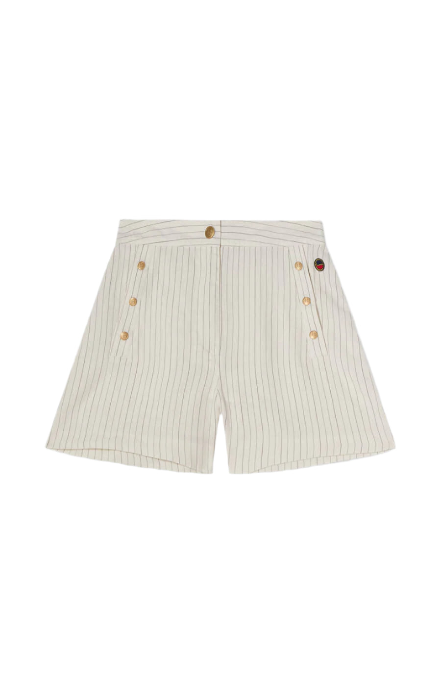 Pixie Striped Shorts Ecru/Black