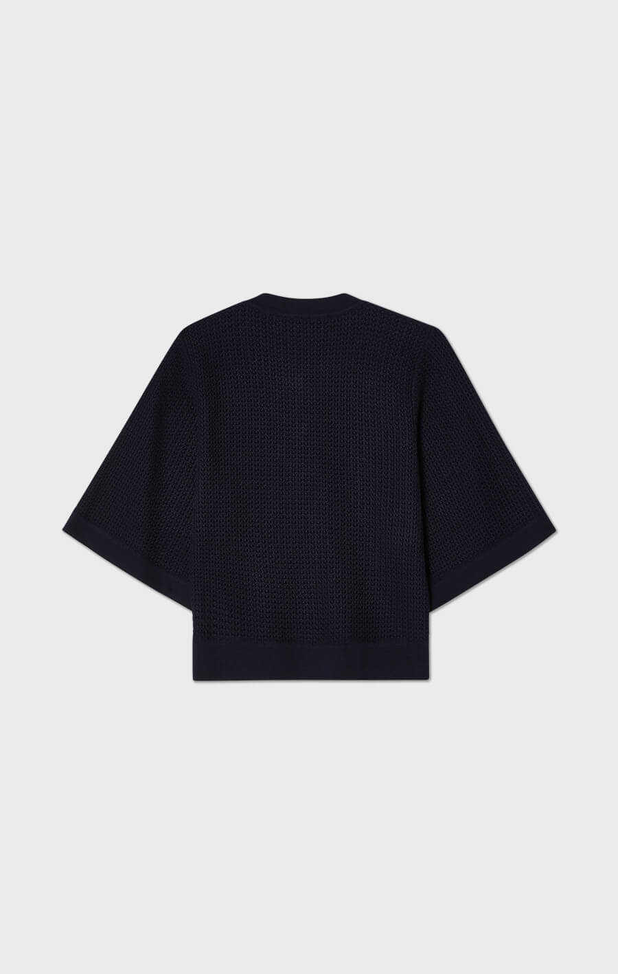 Palmer Textured Cotton Cardigan Marine