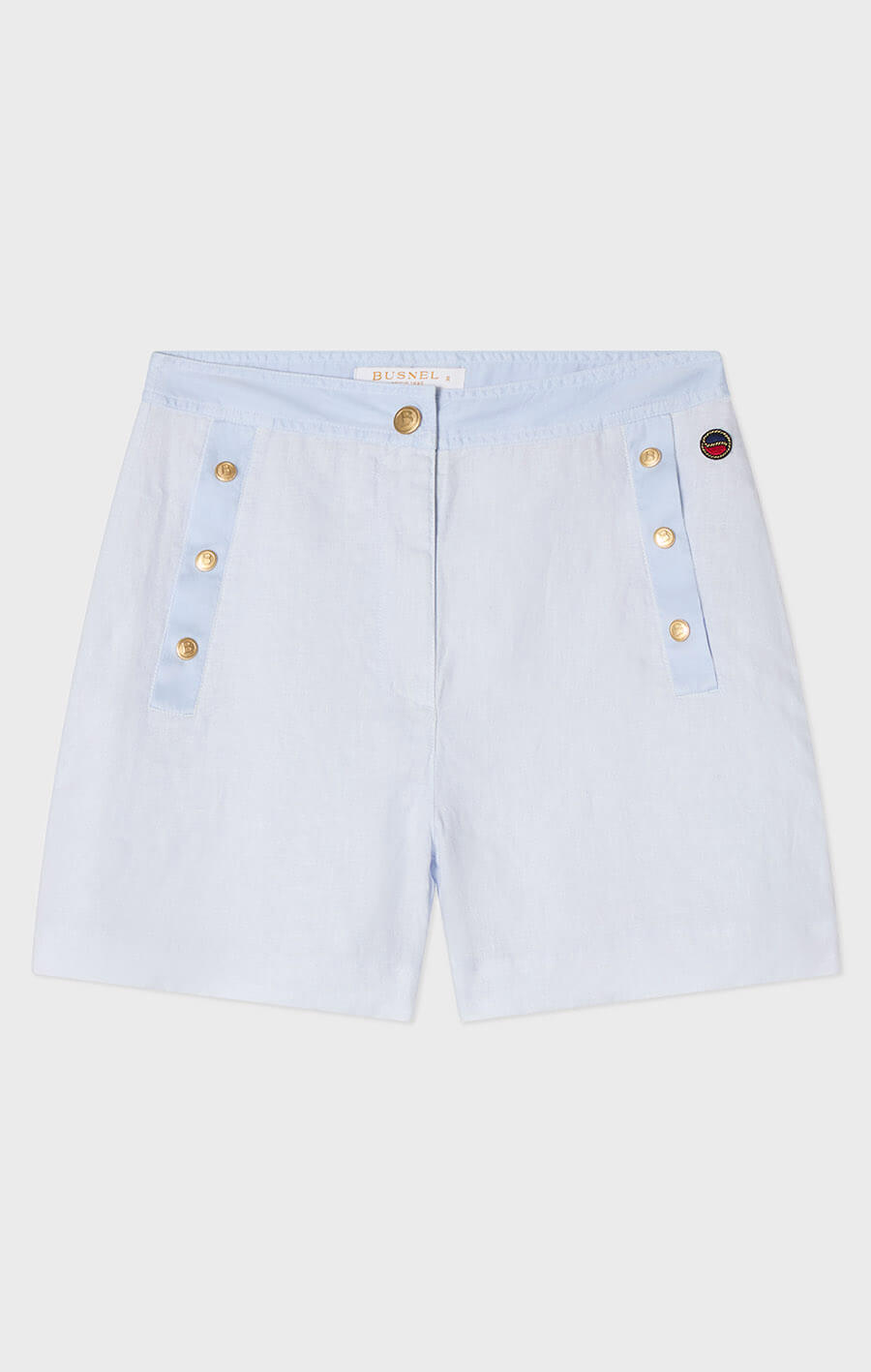 Pixie Linen Shorts Ice Blue