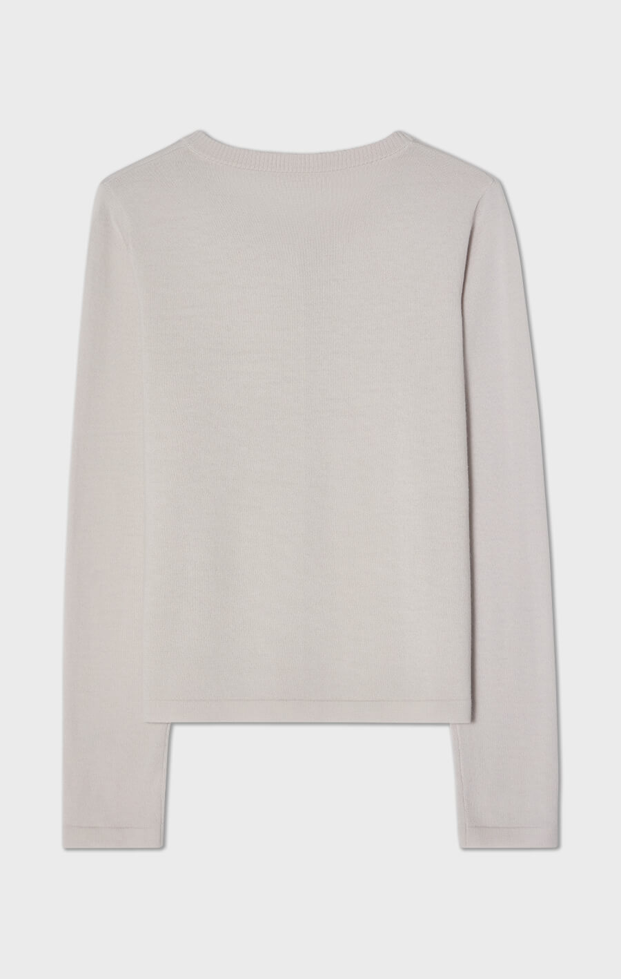 Presley kofta i merinoull ljusgrå