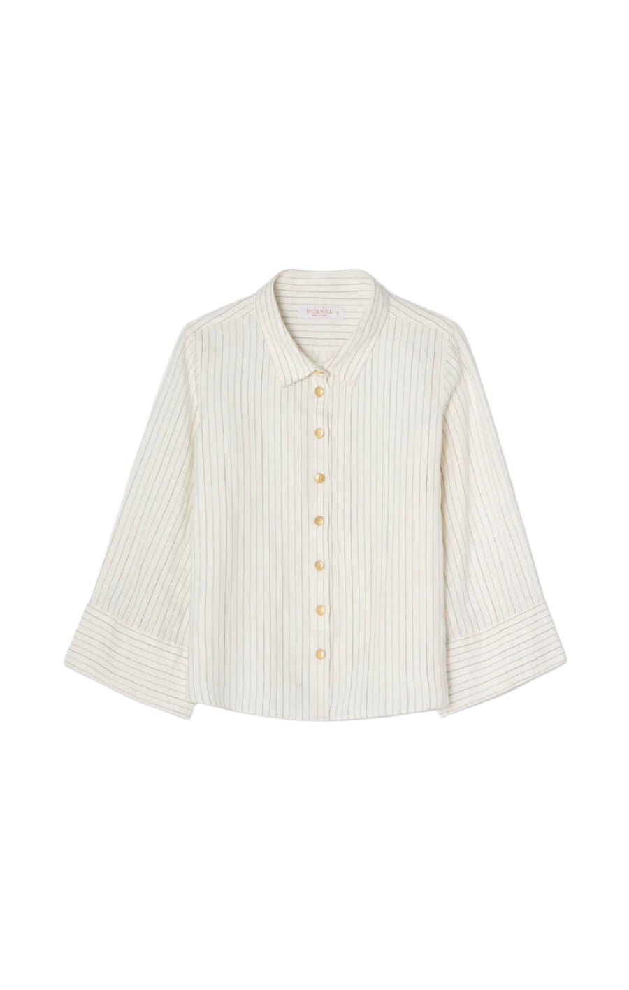 Romy Striped Shirt Ecru/Black