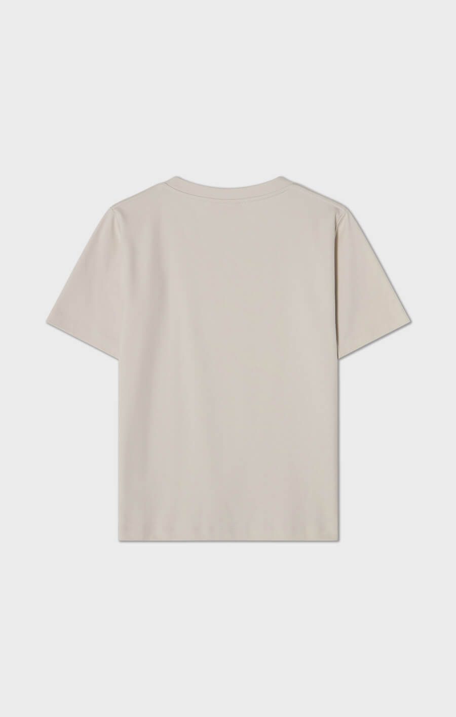 Tessa T-shirt i bomull ljusgrå