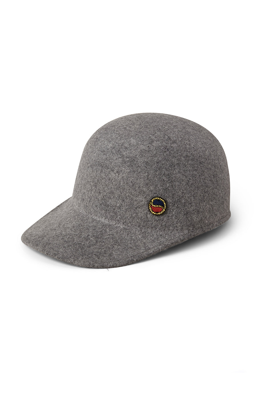 Trishia Felted Cap Grey Melange