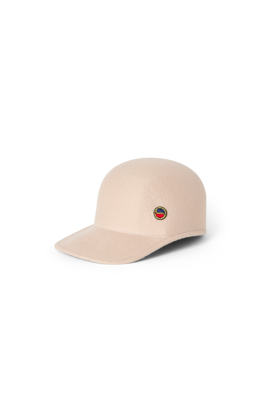 Trishia Felted Cap Light Beige