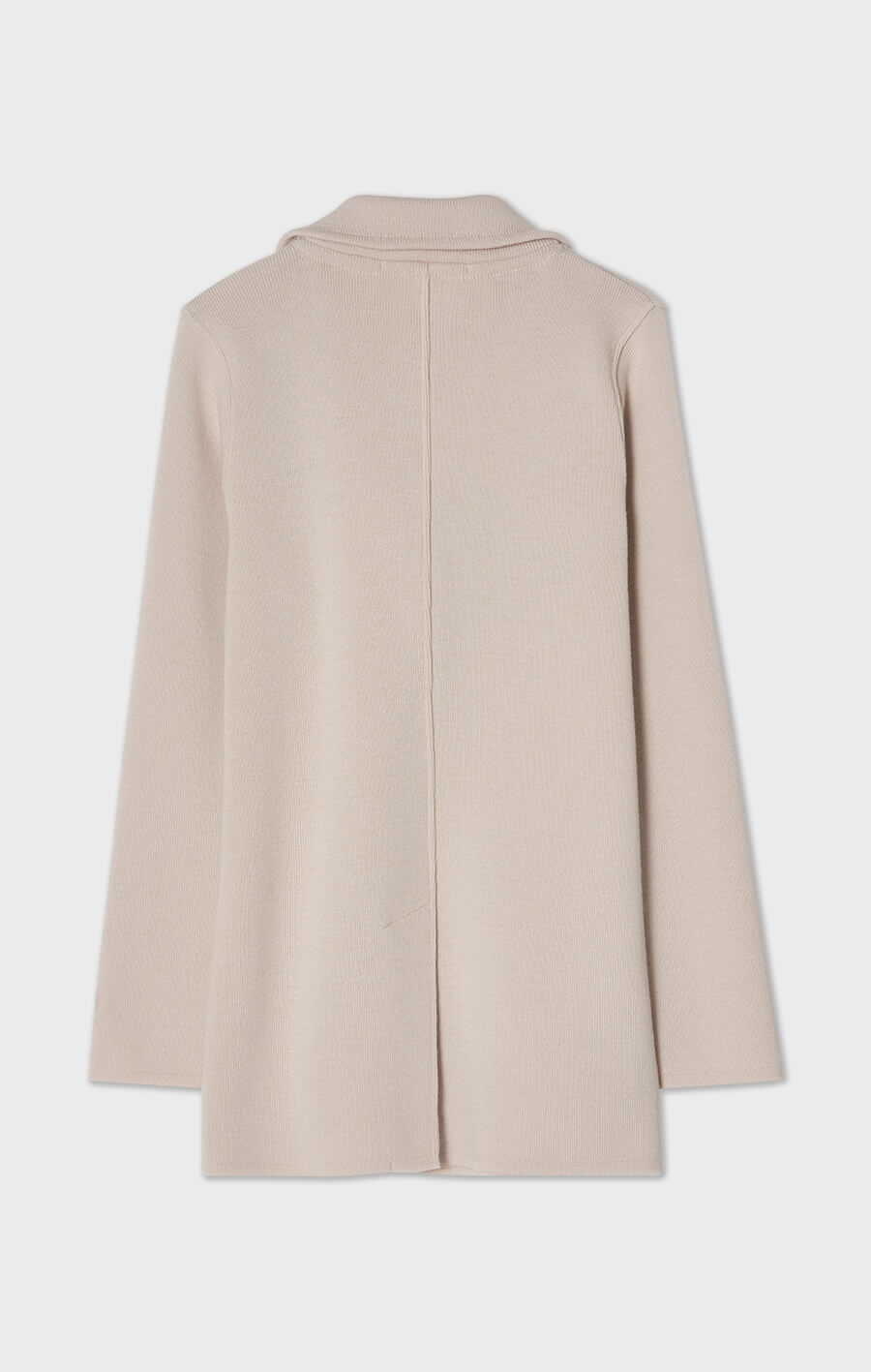 Victoria stickad jacka i ull ljusgrå