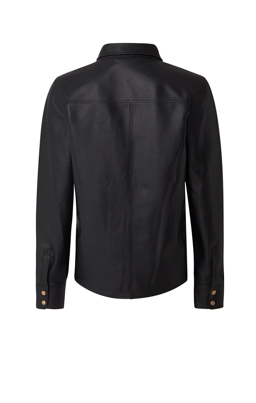 Alizee Leather Shirt Black